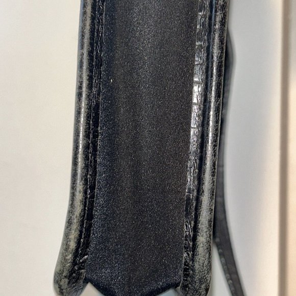 Lauren Ralph Lauren Vintage Black Nylon Baguette Bag With Shoulder Strap - Picture 9 of 16